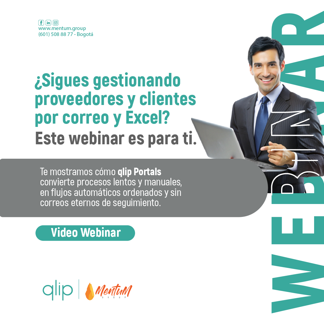 qlip webinar portals pieza página web